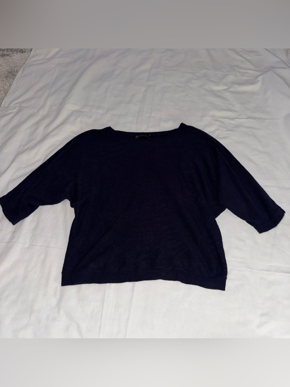 Classic Navy Women's Knit Sweater